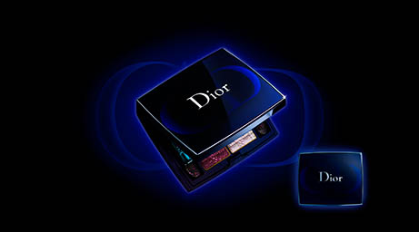 Black background Explorer of Dior eye shadow