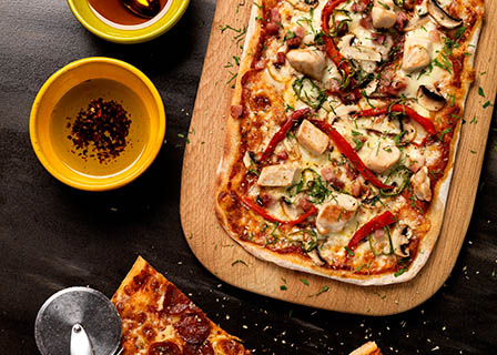 Food Photography of Jamie Oliver pizza