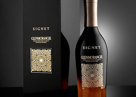 Drinks Photography of Glenmorangie whisky bottle and box