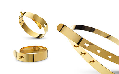 White background Explorer of Cartier bracelet