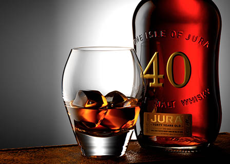 Whisky Explorer of Jura whisky bottle and serve