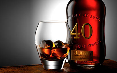 Serve Explorer of Jura whisky bottle and serve