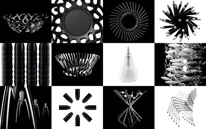 Still life product Photography of Monochrome household objects