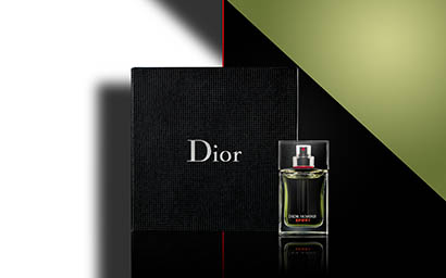 Cosmetics Photography of Dior Homme Sport fragrance bottle