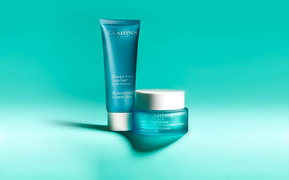 Cosmetics Photography of Clarins skin care