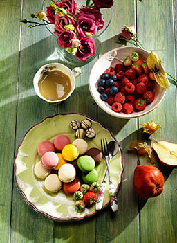 Food Photography of Macarons