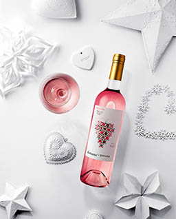 Drinks Photography of Diorama rose wine