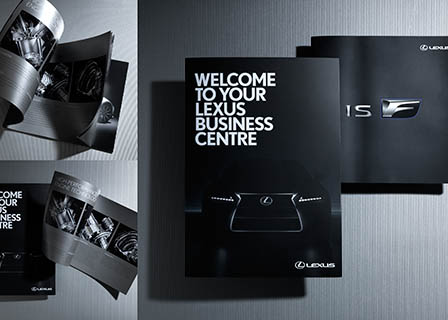 Artwork Photography of Lexus broshures