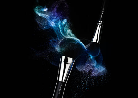Cosmetics Photography of Mac makeup brushes