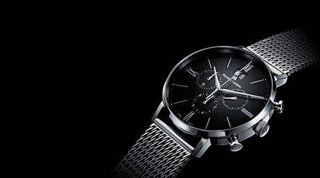 Black background Explorer of Maurice Lacroixs watch