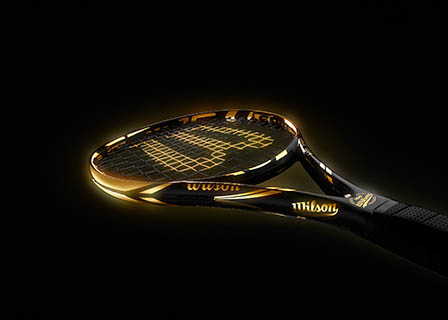 Still life product Photography of Wilson tennis racket