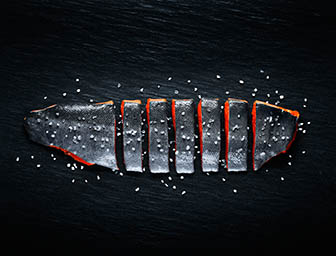 Black background Explorer of Salmon