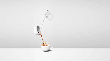 Homeware Explorer of Coffe with milk serve