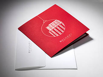 Collateral Explorer of Bulgari christmas card