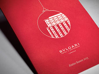 Collateral Explorer of Bulgari christmas card