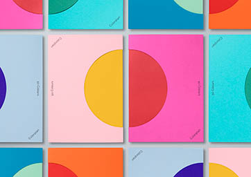 Artwork Photography of Colorplan 50 Colours leaflet