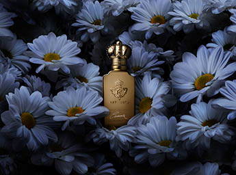 Cosmetics Photography of Clive Cristian fragrance bottle