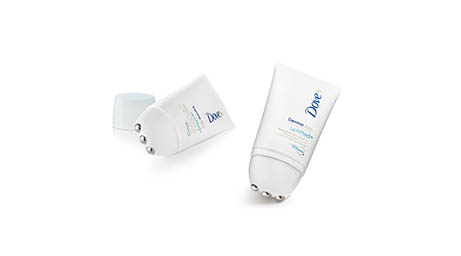 White background Explorer of Dove body care product