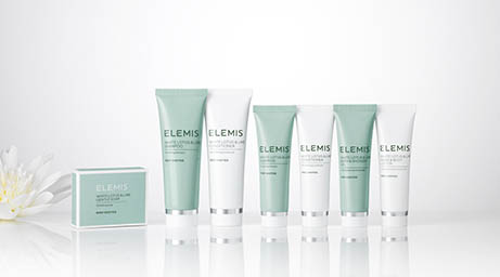 Cosmetics Photography of Elemis skin care products