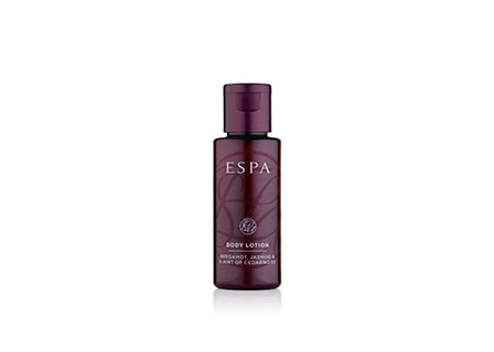 Coloured background Explorer of ESPA body care products