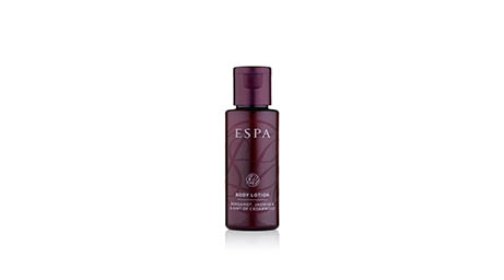 Coloured background Explorer of ESPA body care products