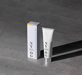 Skincare Explorer of NYDG skincare tube and box