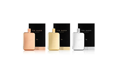 Fragrance Explorer of Ted Baker fragrance bottles and boxes