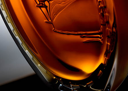 Bottle Explorer of Macallan whisky decanter close up
