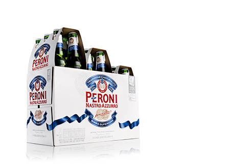 Lager Explorer of Peroni lager bottles pack