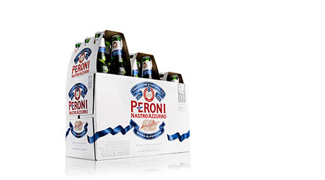 Lager Explorer of Peroni lager bottles pack