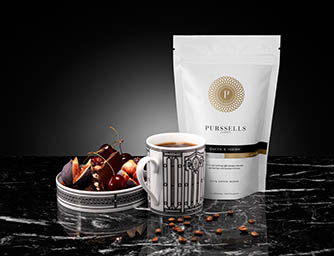Packaging Explorer of Purssells coffee