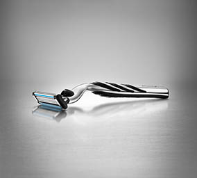 Still life product Photography of Gillette razor