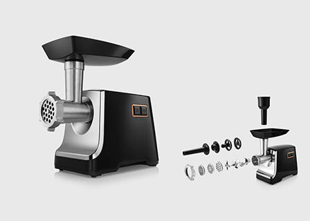 Still life product Photography of Modex electric meat grinder