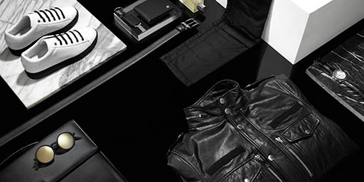 Leather goods Explorer of Armani men's fashion