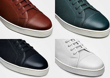 Fashion Photography of John Lobb men's leather trainers