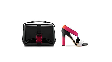 Accessories Explorer of Christopher Kane handbag and sandals