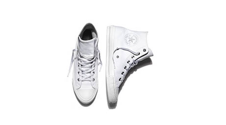 Womens fashion Explorer of Converse white trainers