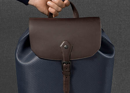 Model Explorer of Alfred Dunhill leather backpack