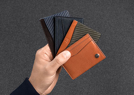 Fashion Photography of Alfred Dunhill leather wallet