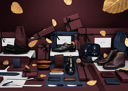 Leather goods Explorer of John Lobb men's leather shoes and accessories