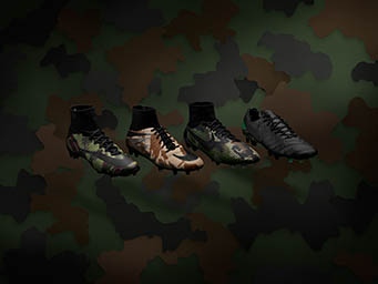 Coloured background Explorer of Nike football boots