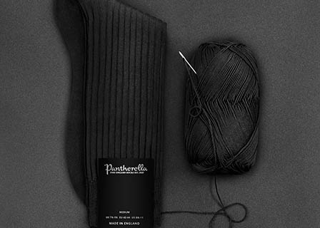 Black background Explorer of Pantharella socks