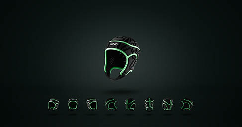 Sportswear Explorer of Npro rugby head guard