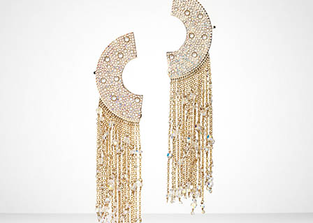 Jewellery Photography of Eden Diodati gold earrings