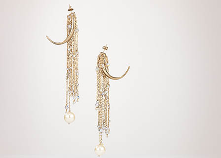 Fine jewellery Explorer of Eden Diodati gold pearl earrings