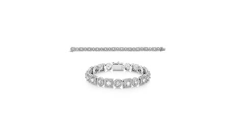 Fine jewellery Explorer of Robert Glen diamonds platinum bracelet