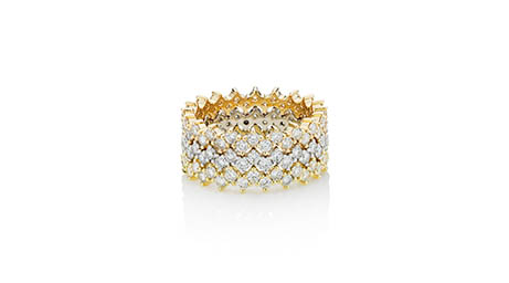 Fine jewellery Explorer of Robert Glen gold diamond band