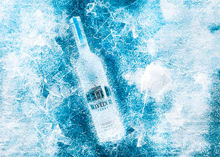 Advertising Still life product Photography of Belvedere vodka bottle