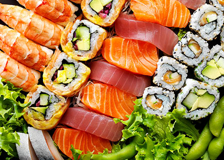 Food Photography of Itsu sushi platter