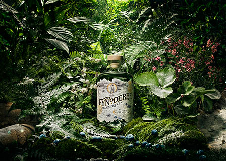 Drinks Photography of Fynoderee gin bottle